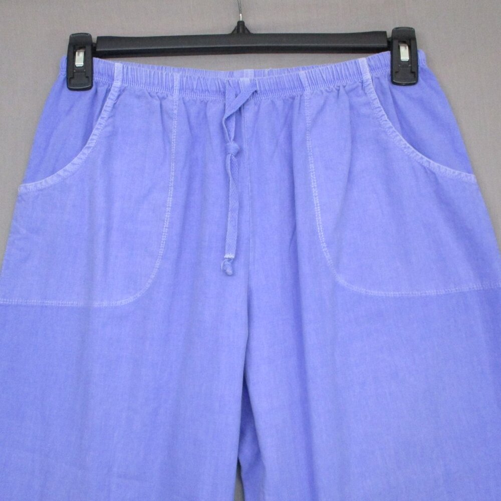 Fresh Produce Wide Leg Gaucho Pants Blue Women Size | L - Picture 3 of 8